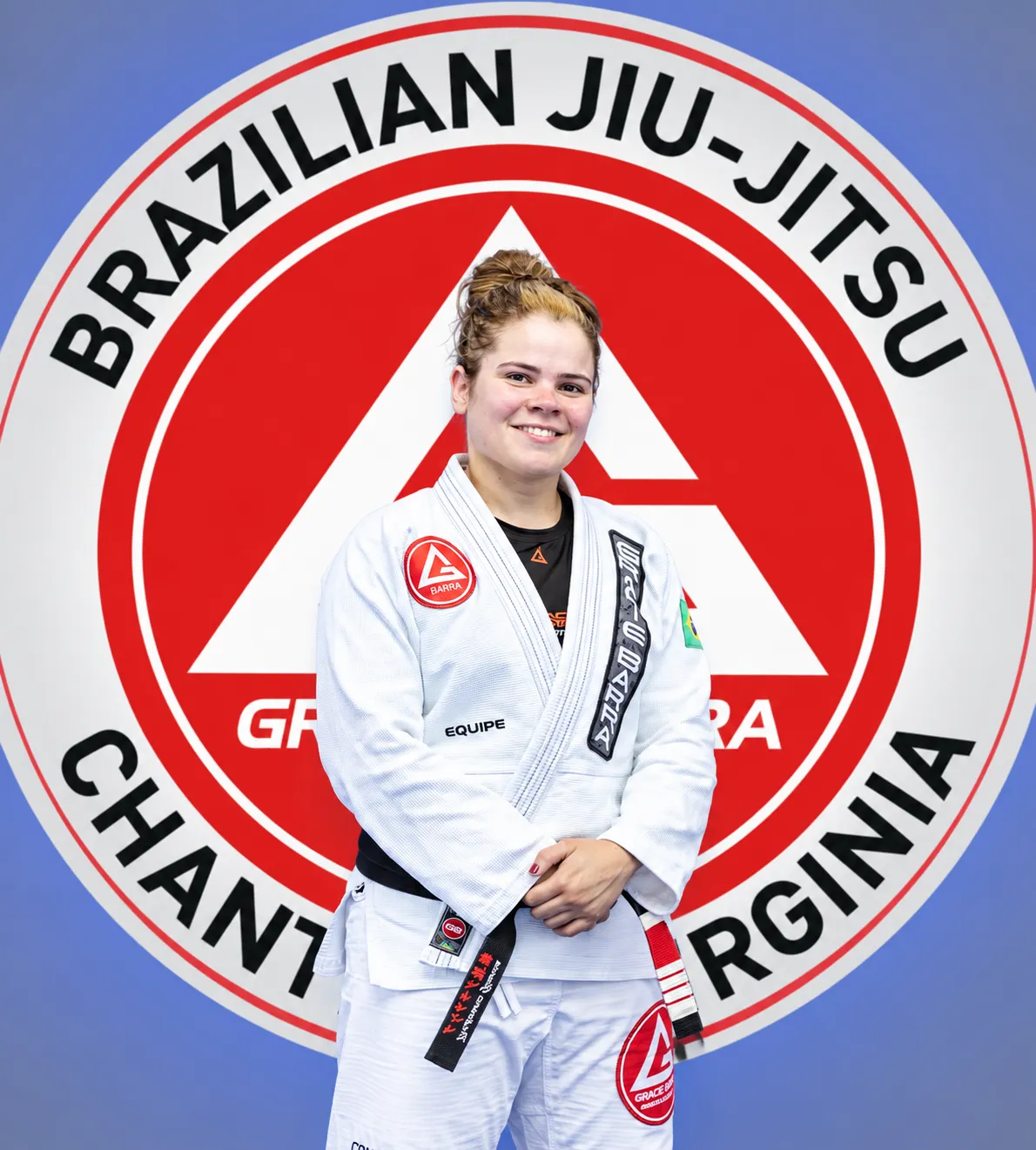 Professor Glaucia Braga at Gracie Barra Chantilly